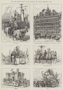 El desfile del alcalde en el año de la Exposición Colonial e India